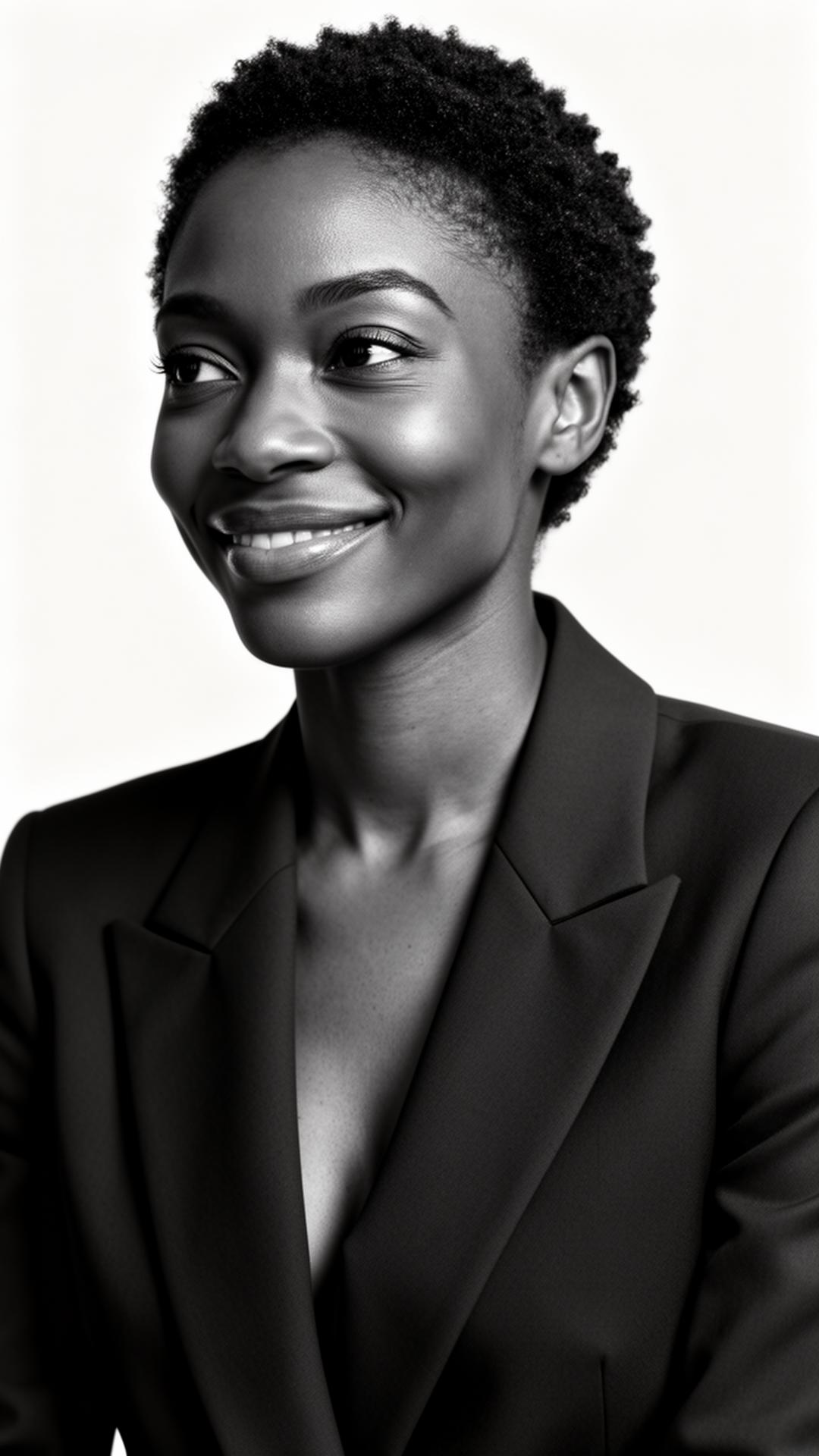 Editorial portrait of a confident young woman